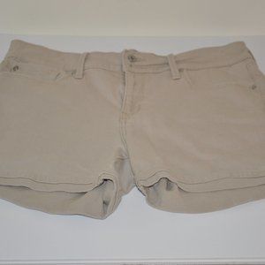 Denizen By Levi's Women's Modern Shorts Tan Size 12